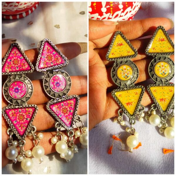 Digital printed earing