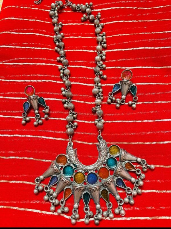 Oxidized jewellery set